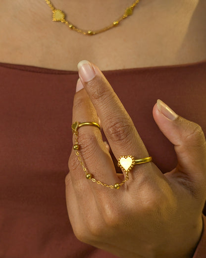 Heart & Mini Duo Ring