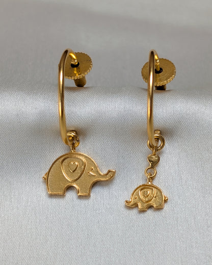 Ele & Calf Mismatched Hoops