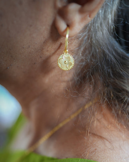 Tender Bloom Mismatched Hoops