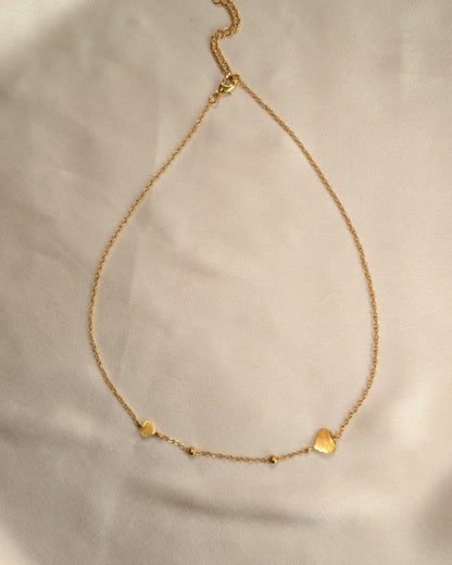 Paired Heart Necklace