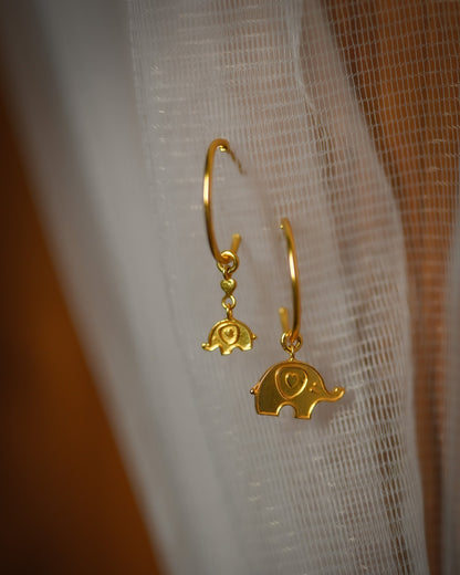 Ele & Calf Mismatched Hoops
