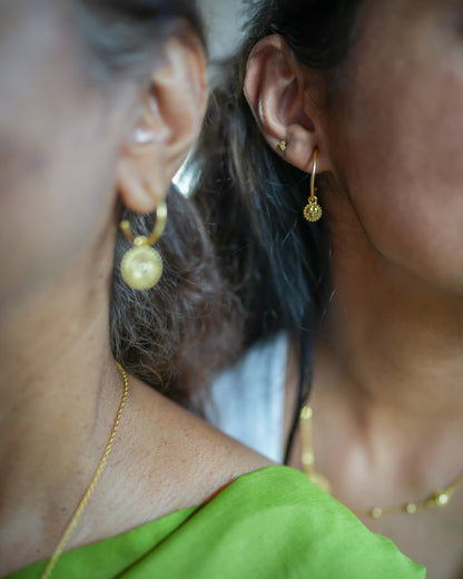 Tender Bloom Mismatched Hoops