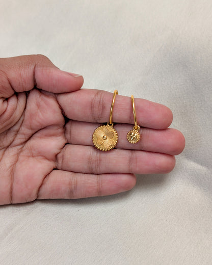 Tender Bloom Mismatched Hoops