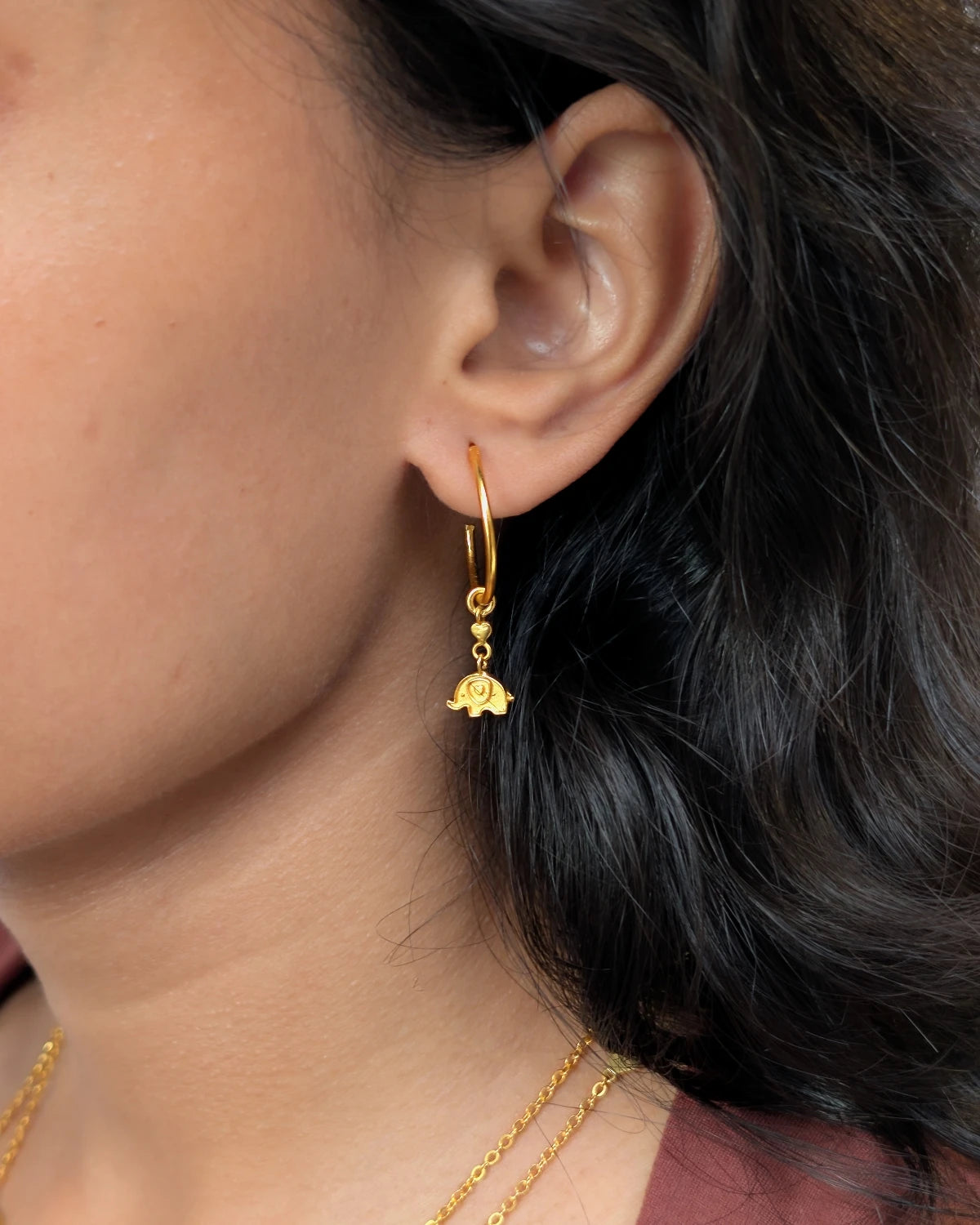 Ele & Calf Mismatched Hoops