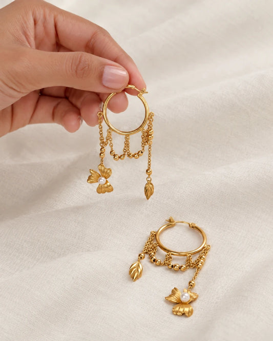 Ma & Bud Danglers With Hoops