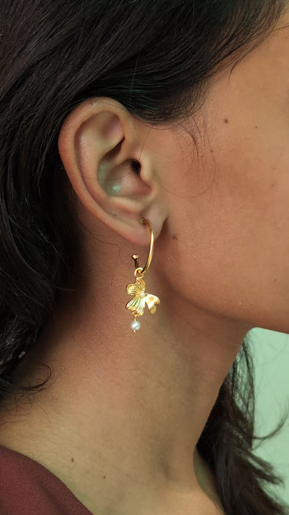 Flower Power Mismatched Hoops