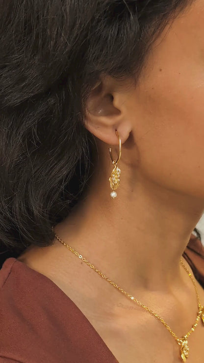 Flower Power Mismatched Hoops