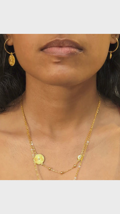 Tender Bloom Mismatched Hoops