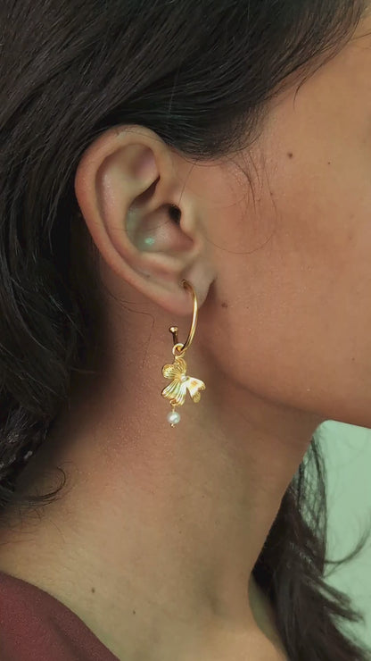 Flower Power Mismatched Hoops