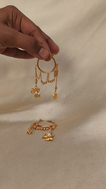 Ma & Bud Danglers With Hoops