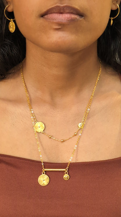Tender Bloom Mismatched Hoops